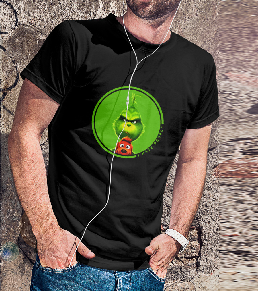 The Grinch I Hate People Christmas Movies Max T-Shirt