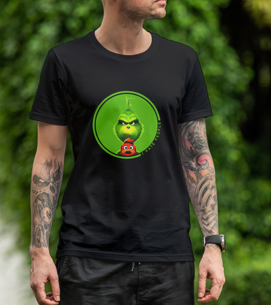 The Grinch I Hate People Christmas Movies Max T-Shirt