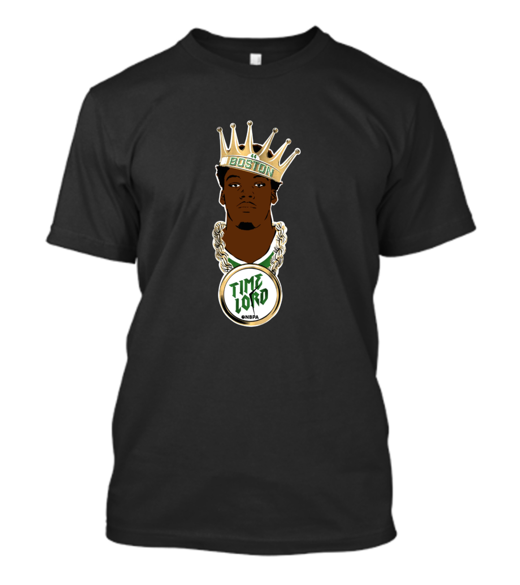Boston Time Lord @Nbpa Crowned Basketball Chain T-Shirt