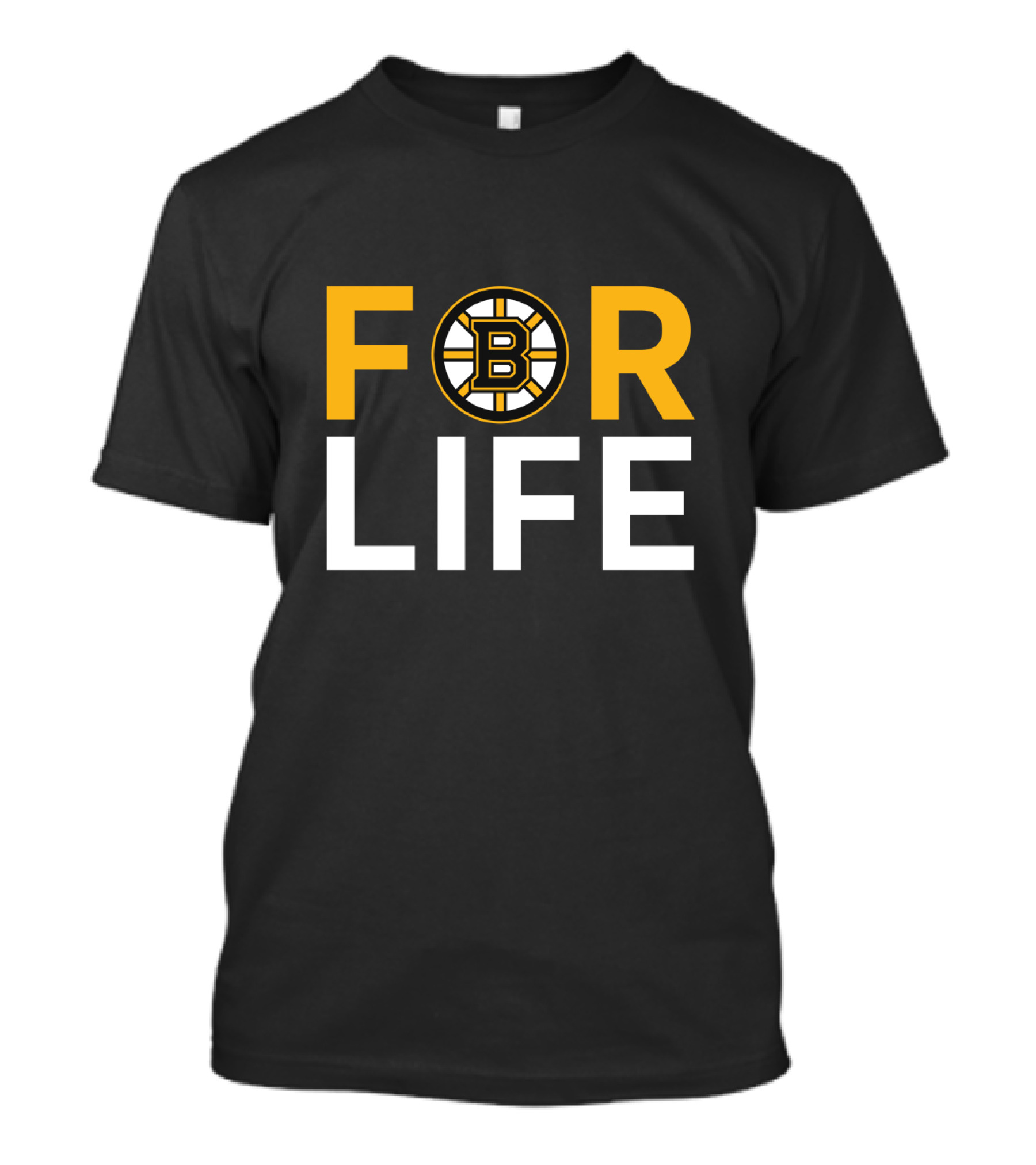 Boston Bruins 'For Life' Fan Loyalty Emblem T-Shirt