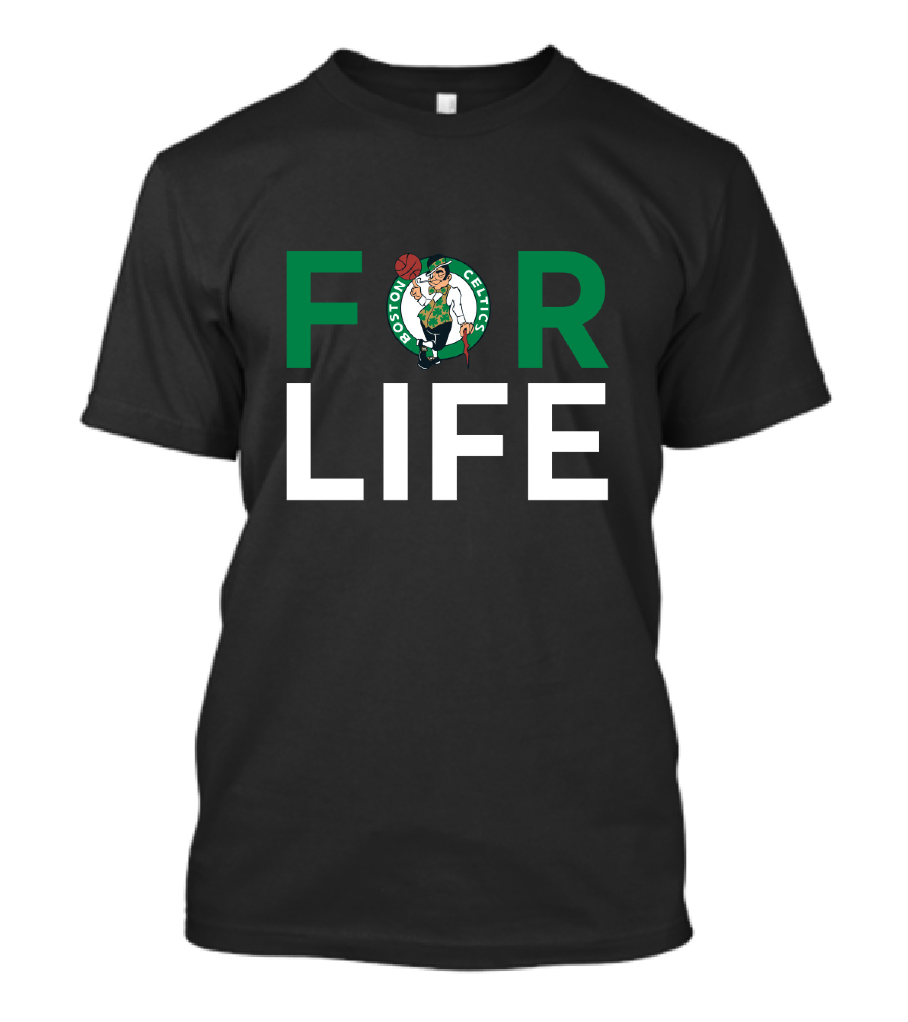 Boston Celtics Logo For Life Fan Loyalty Statement T-Shirt