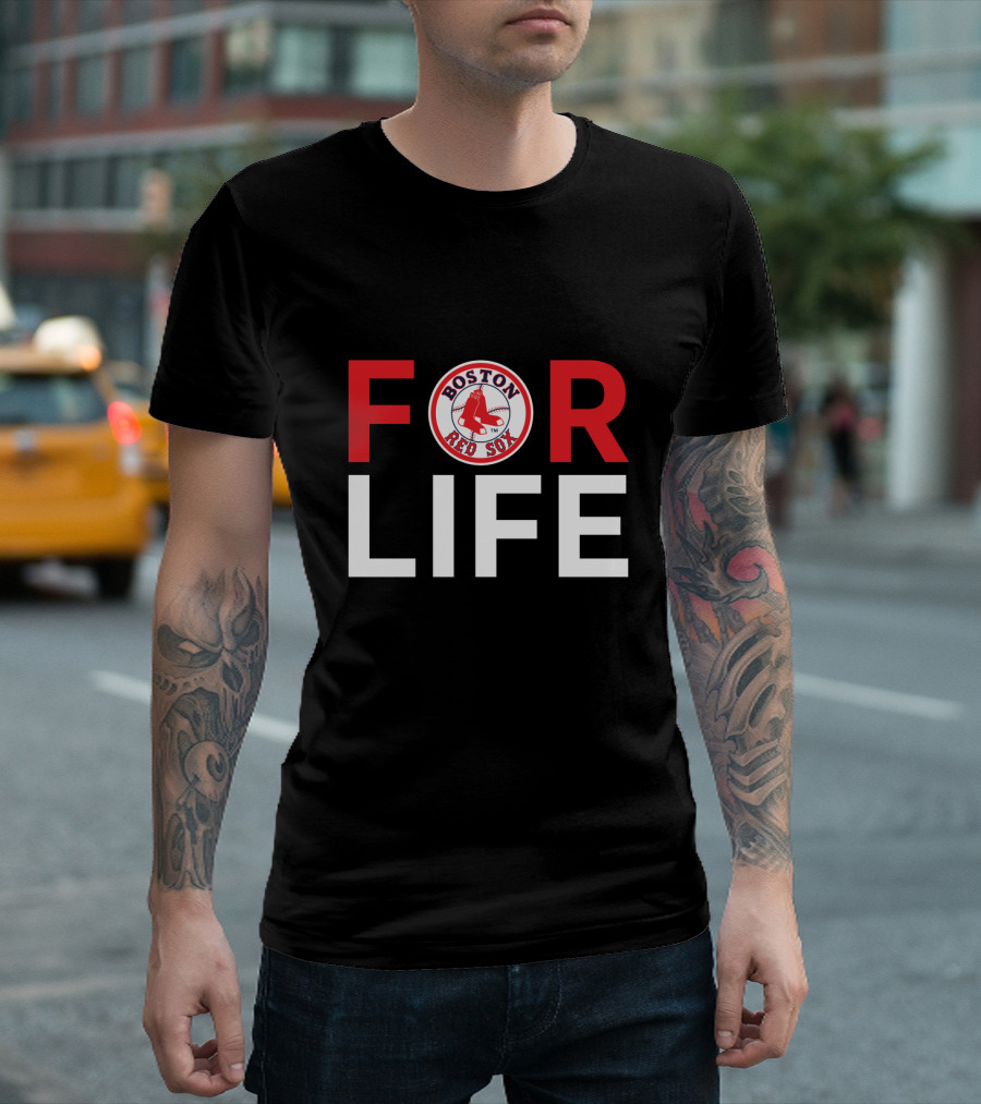 Boston Red Sox For Life Fan Loyalty Emblem T-Shirt