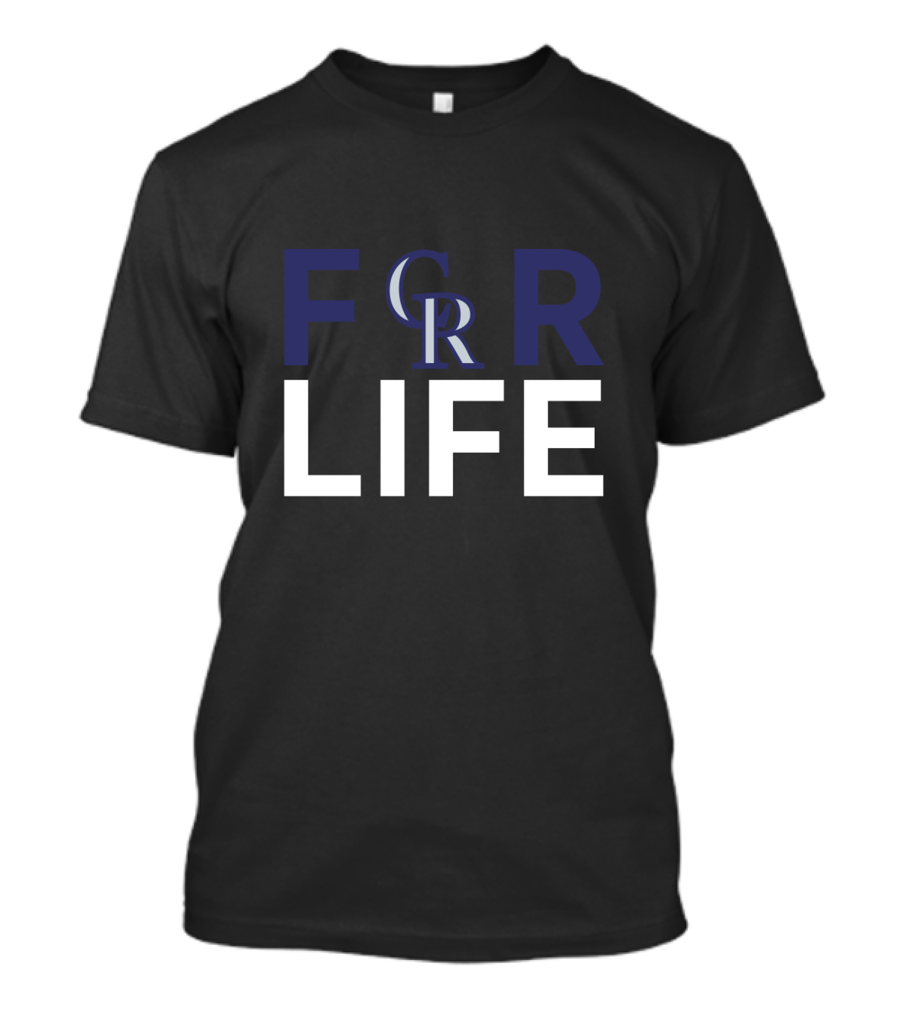 Colorado Rockies CR Logo For Life Fan Loyalty T-Shirt