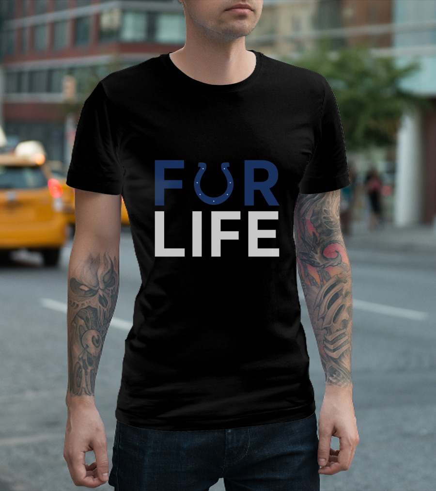 Fur Life Colts Fan Loyalty Indianapolis T-Shirt