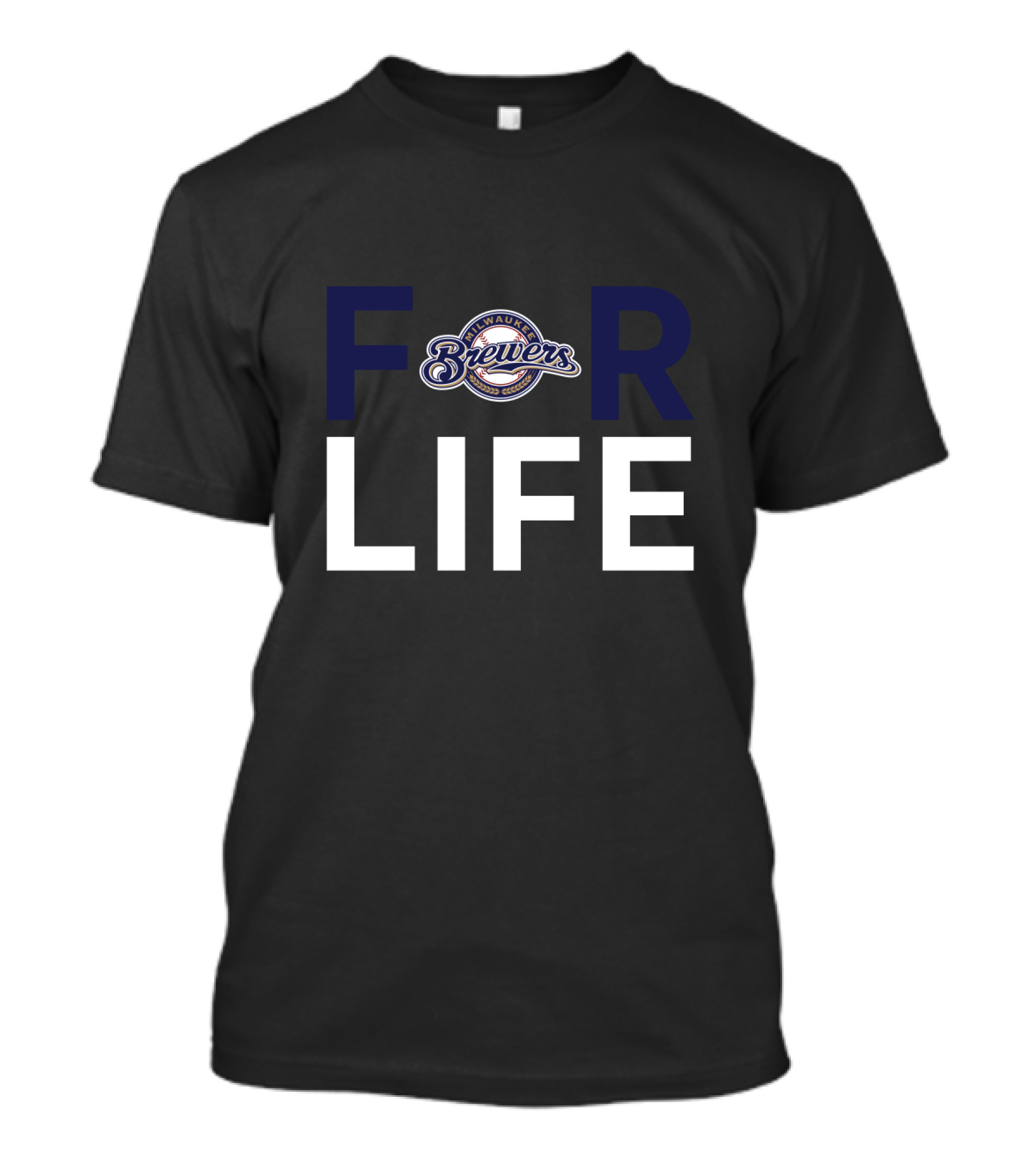 Milwaukee Brewers For Life Loyalty Fandom Collection T-Shirt