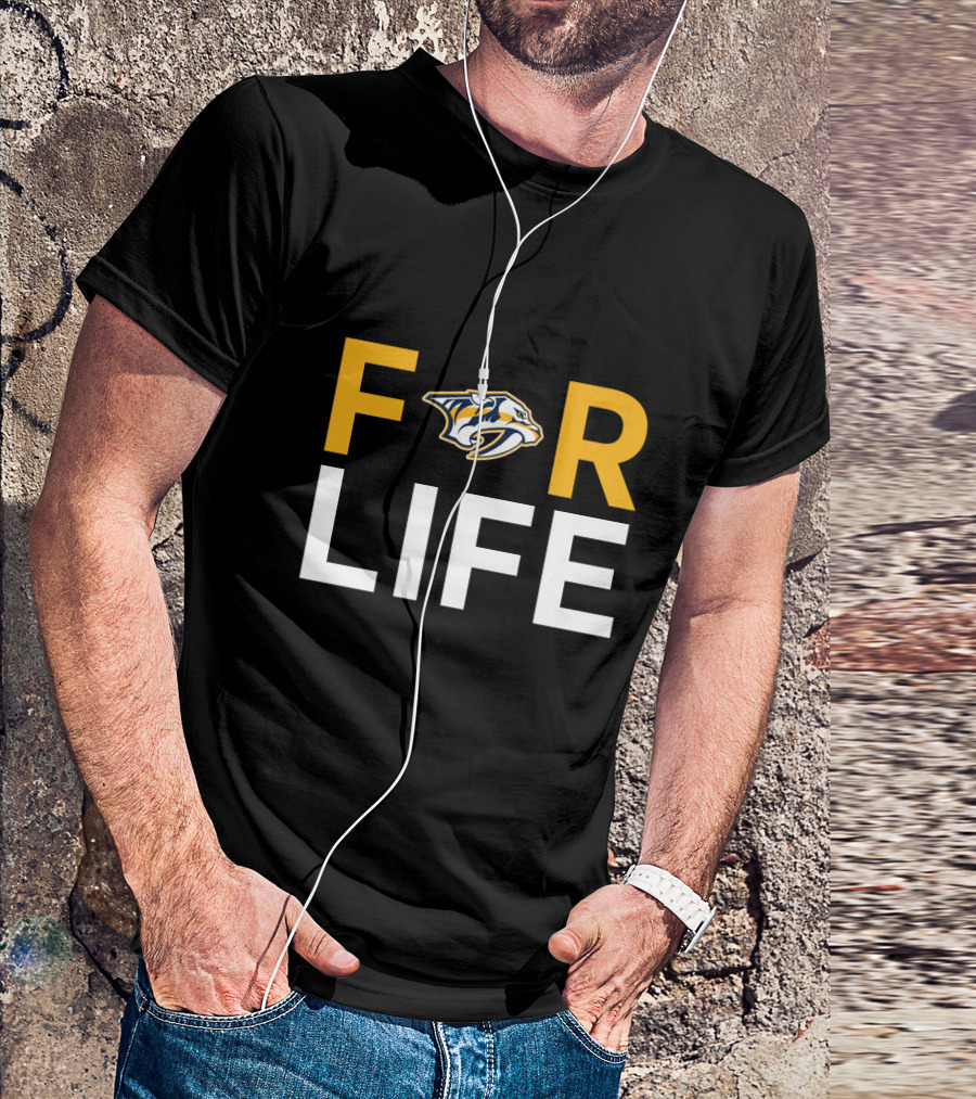 Nashville Predators For Life Fans NHL Team T-Shirt