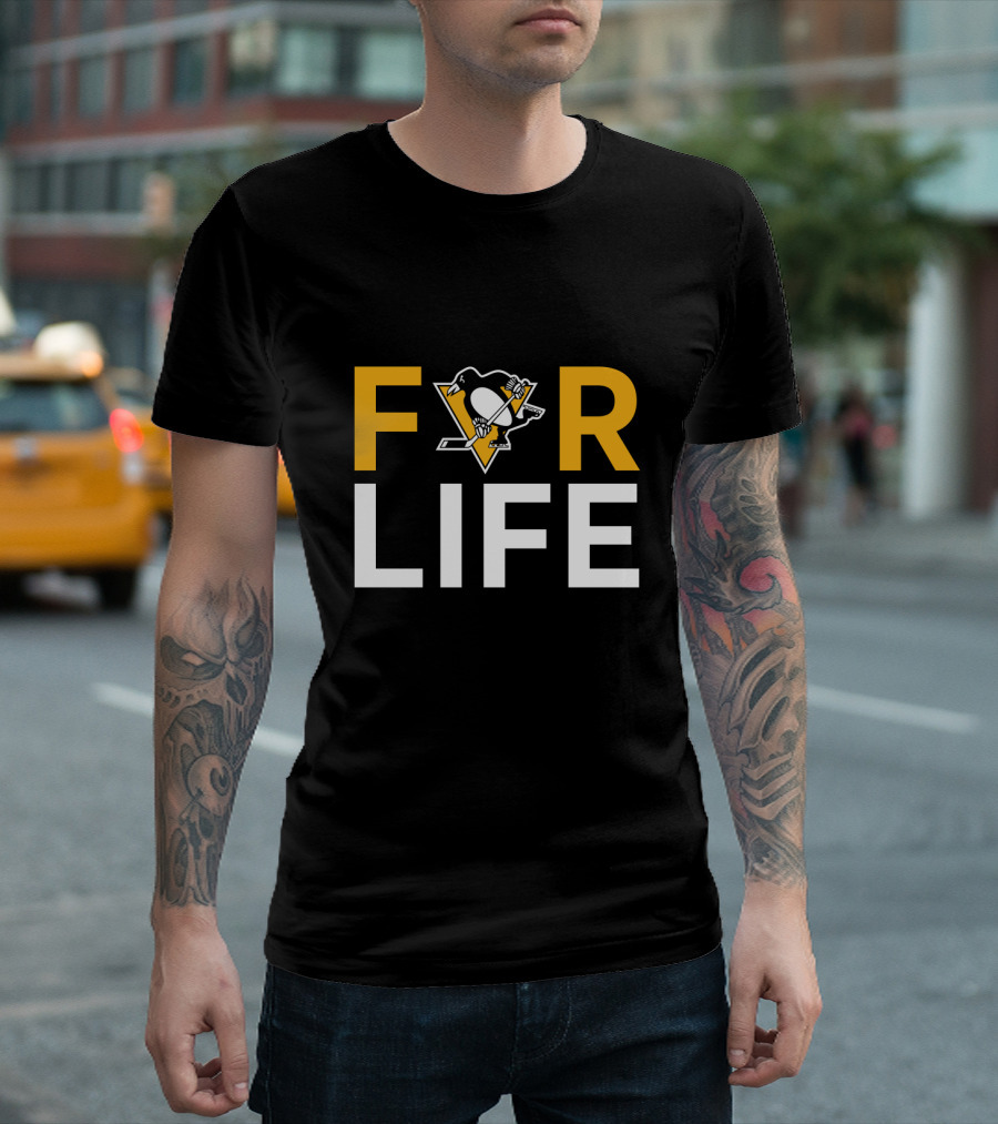 For Life Pittsburgh Penguins Fans Iconic Hockey T-Shirt