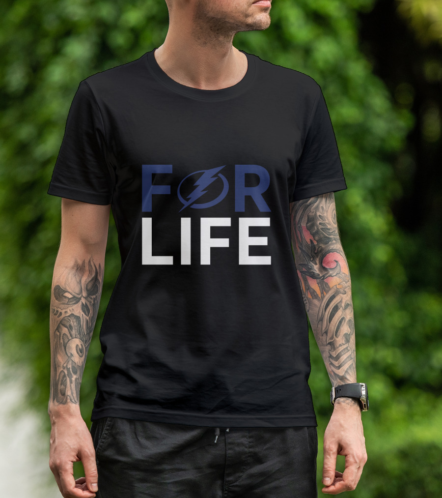 For Life Tampa Bay Lightning Enthusiasts T-Shirt