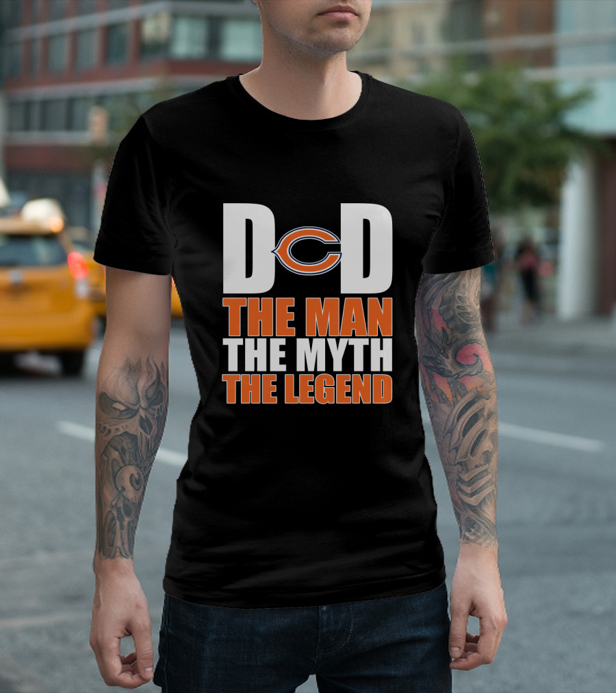 Chicago Bears Dad The Man The Myth The Legend T-Shirt