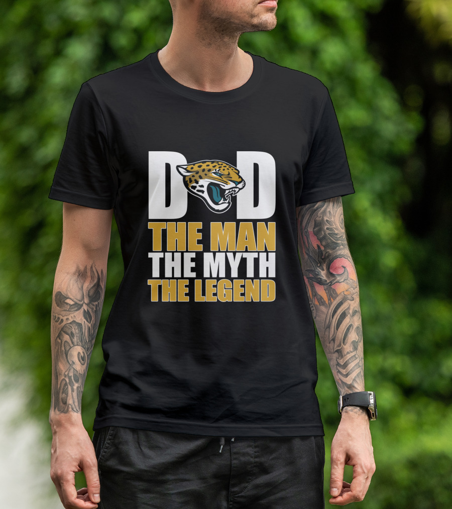 Jacksonville Jaguars Dad The Man The Myth The Legend Father's Day T-Shirt