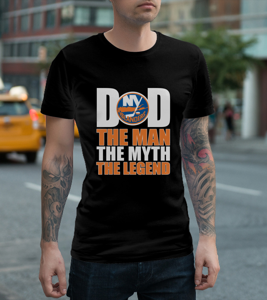 New York Islanders Dad The Man The Myth The Legend T-Shirt
