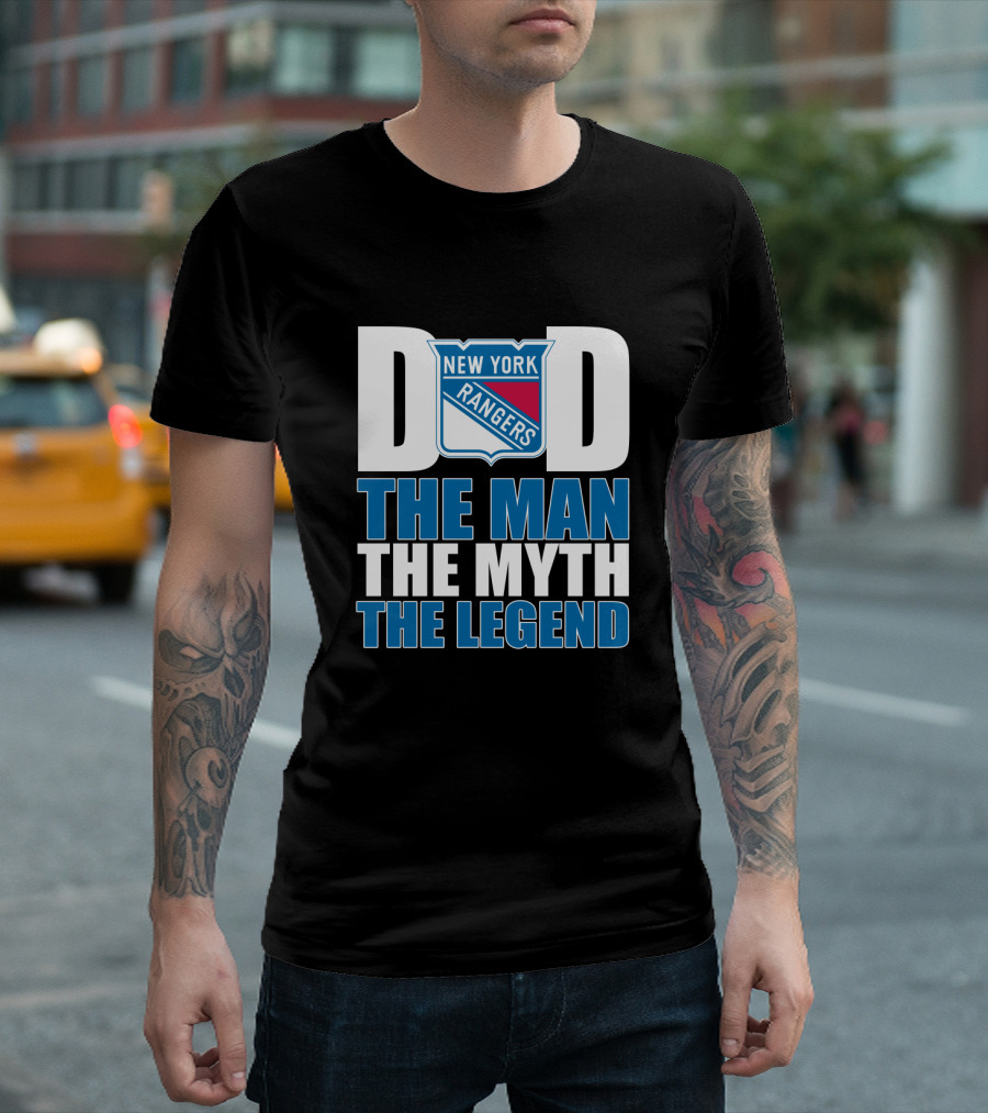 New York Rangers Dad The Man The Myth The Legend T-Shirt