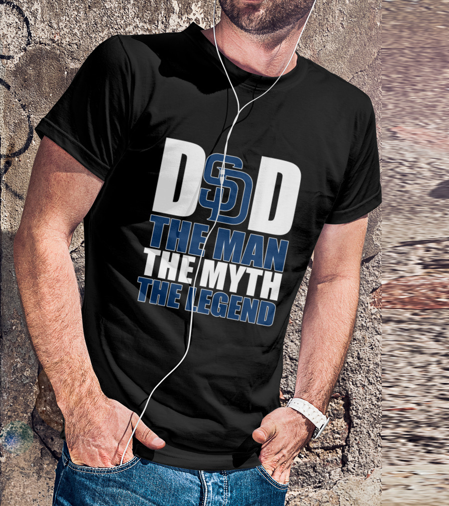 San Diego Padres Dad The Man The Myth The Legend T-Shirt