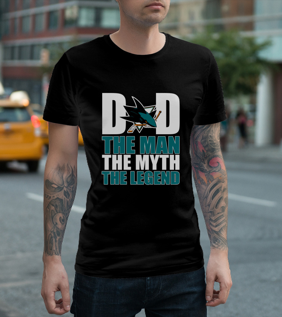 San Jose Sharks Dad The Man The Myth The Legend T-Shirt
