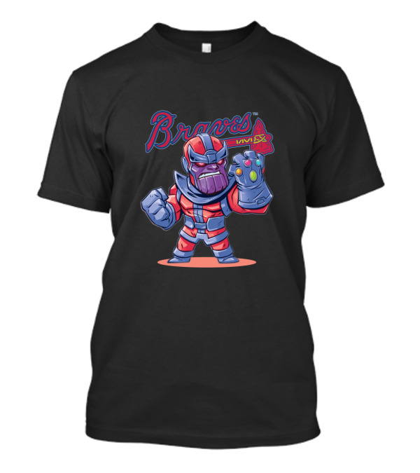 Atlanta Braves Fans Mashup With Thanos Inspired Character T-Shirt