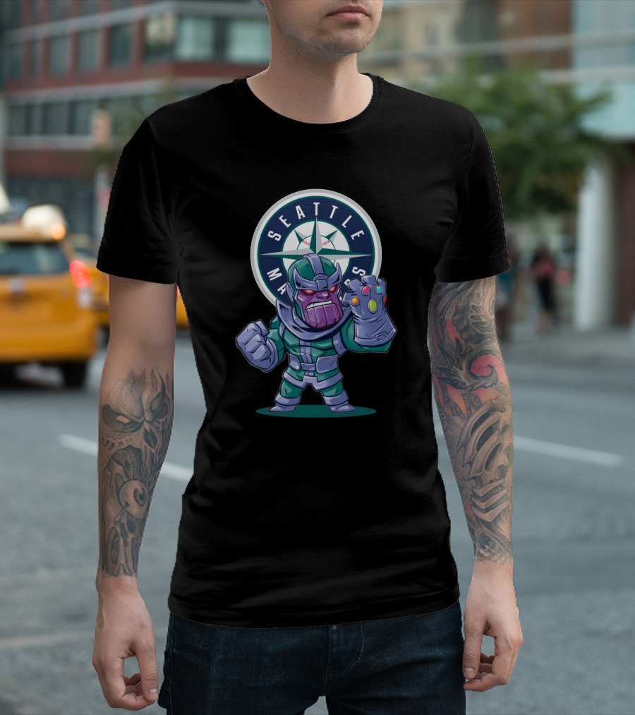 Seattle Mariners Fans Meet Iconic Thanos Character Crossover T-Shirt