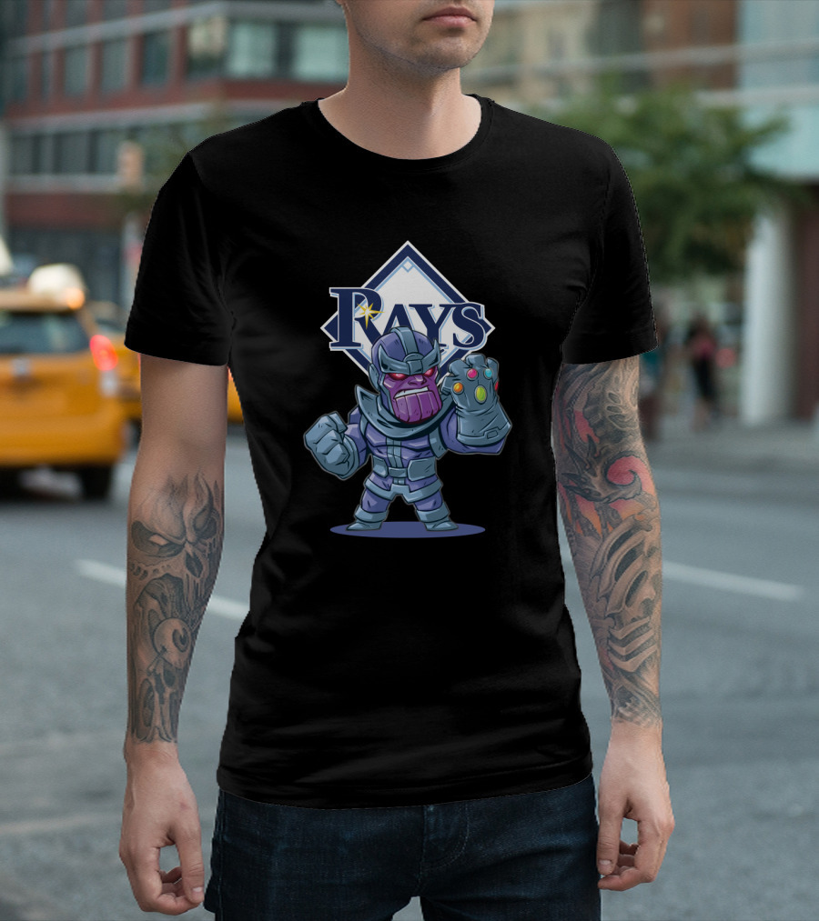 Tampa Bay Rays Fans Thanos Mashup with Infinity Gauntlet T-Shirt