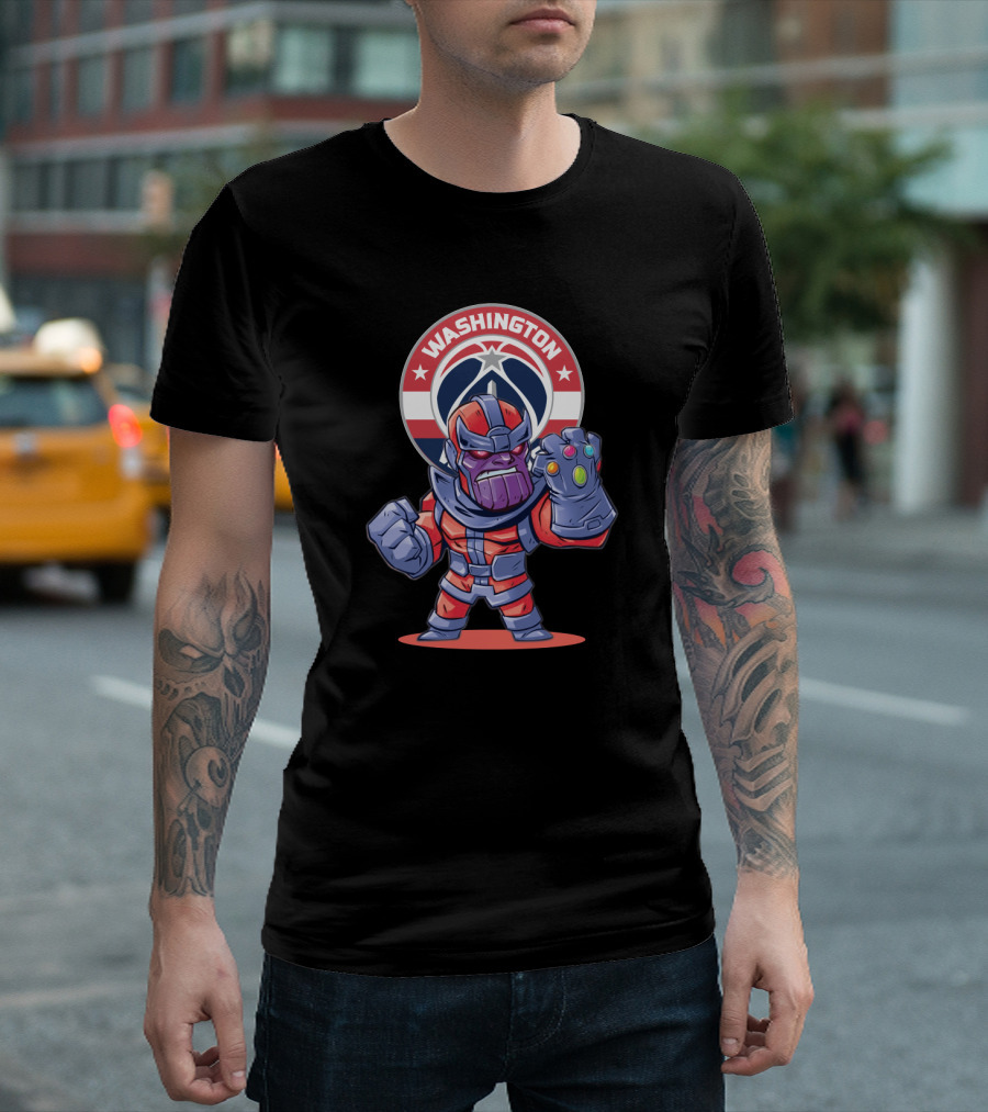 Washington Wizards Thanos Fan Crossovers T-Shirt