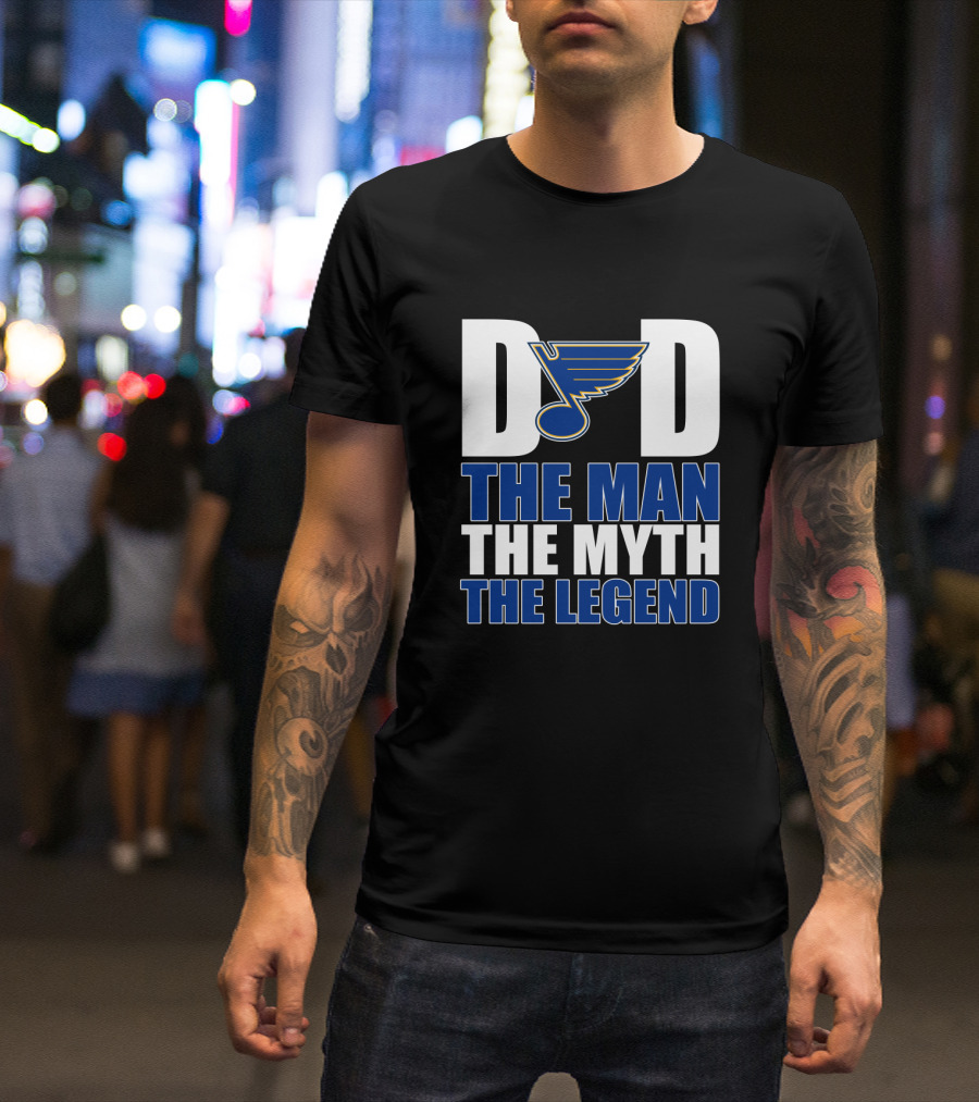 Dad St. Louis Blues The Man The Myth The Legend T-Shirt