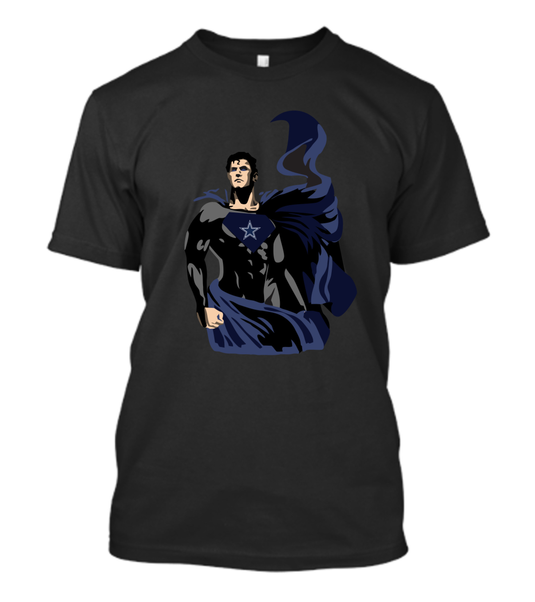 Superman Dallas Cowboys Fan Hero With Star T-Shirt
