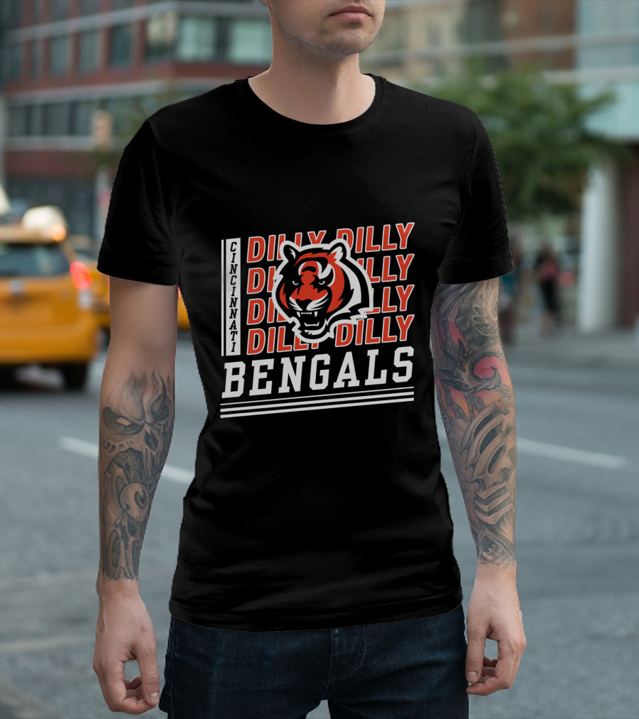 Cincinnati Bengals Dilly Dilly Tiger T-Shirt