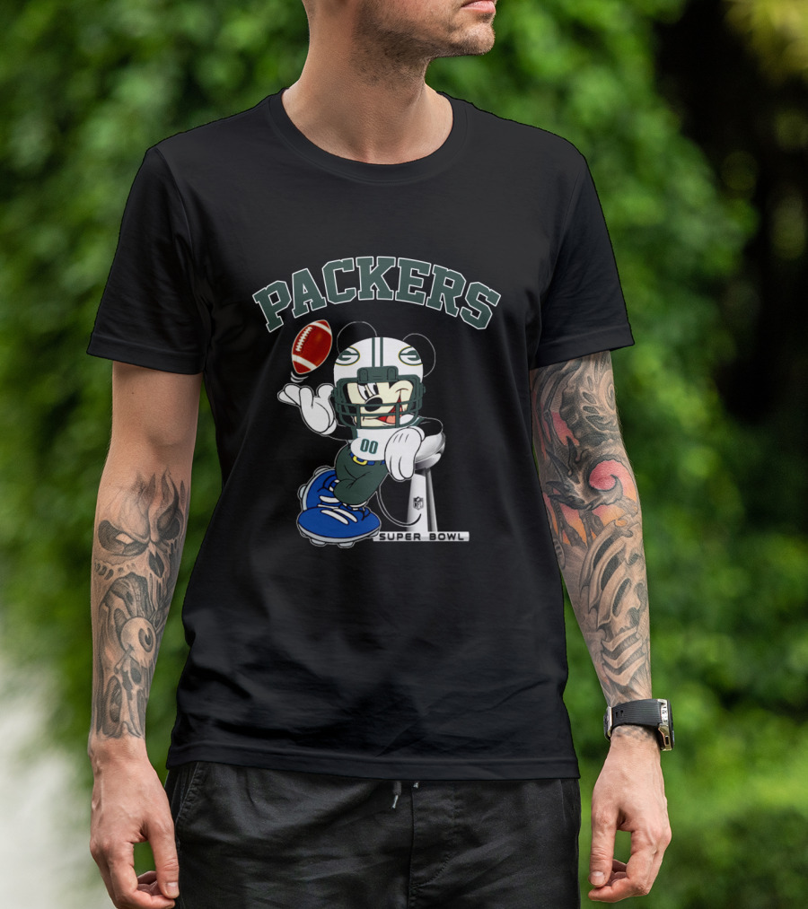 Packers Mickey Super Bowl Nfl T-Shirt