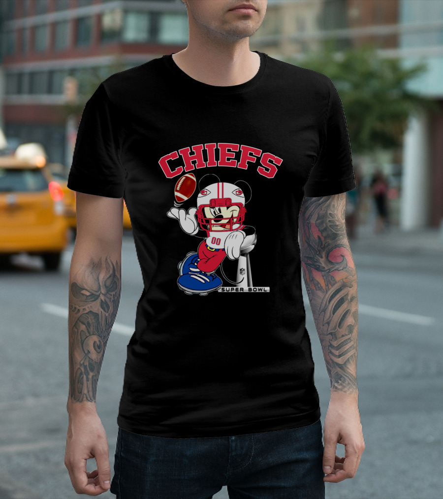 Chiefs Mickey Nfl Super Bowl Kansas City T-Shirt