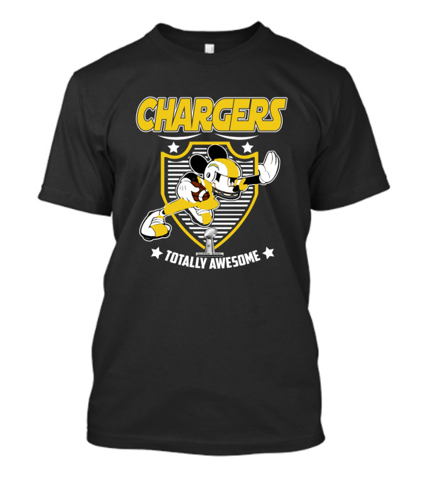 Chargers Totally Awesome Mickey Football Fans T-Shirt