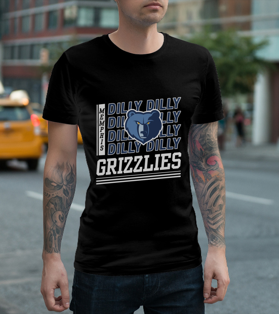 Memphis Grizzlies Dilly Dilly Bold Bear T-Shirt