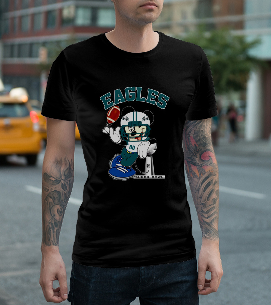 Eagles Mickey Nfl Super Bowl Football Philadelphia T-Shirt