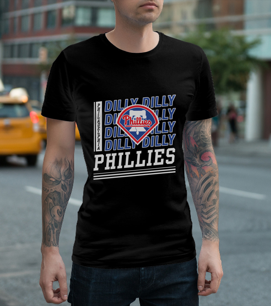 Philadelphia Phillies Dilly Dilly Fan Slogan with Team T-Shirt