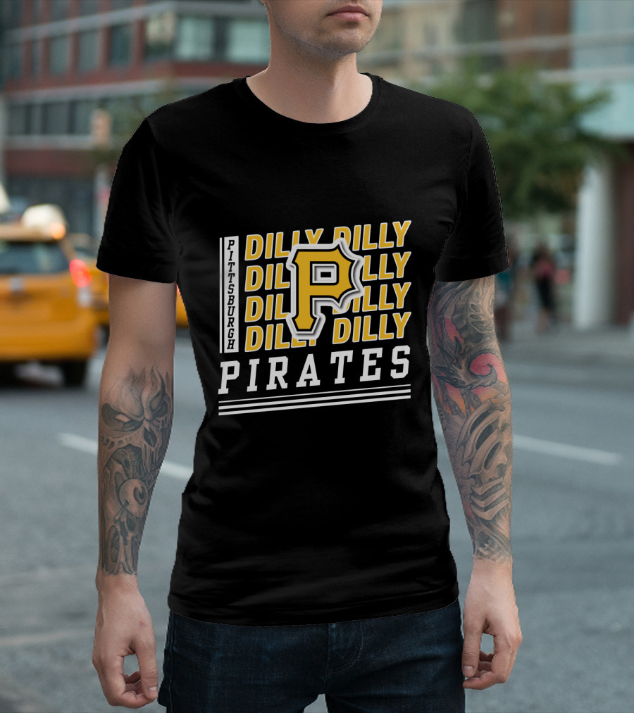 Pittsburgh Pirates Dilly Dilly P Logo Repeat T-Shirt