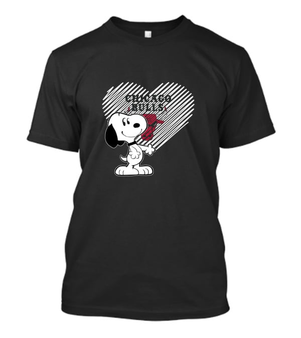 Snoopy Heart Chicago Bulls Fans T-Shirt