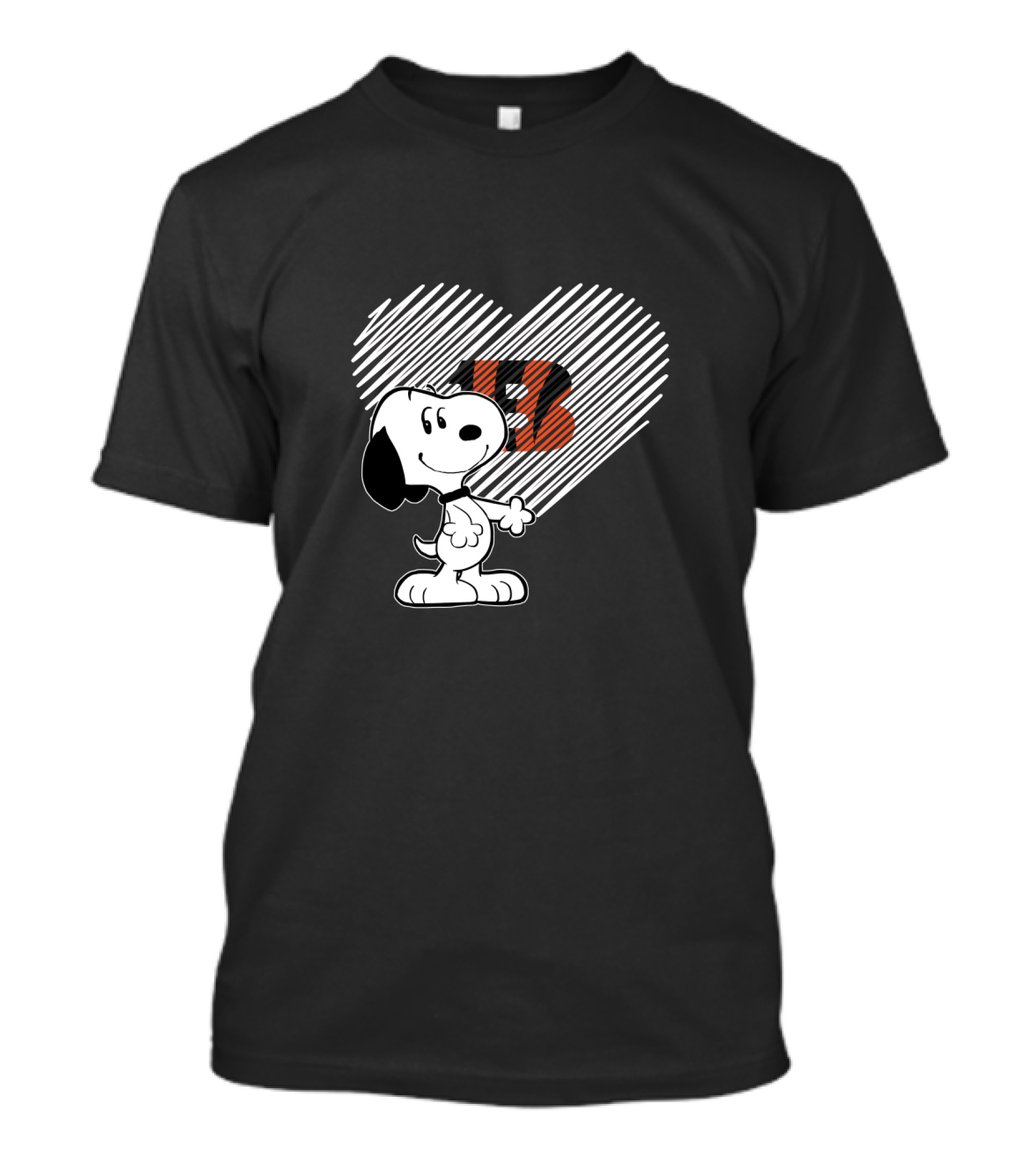 Snoopy Heartwarming Cincinnati Bengals Fan Spirit T-Shirt