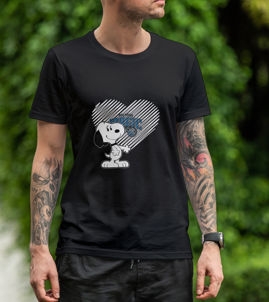 Snoopy Heart Orlando Magic Fans T-Shirt