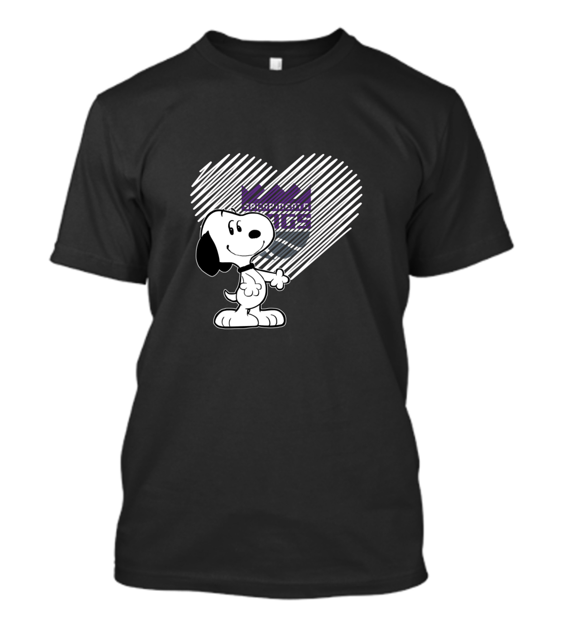 Snoopy Heart Sacramento Kings Fans Love T-Shirt