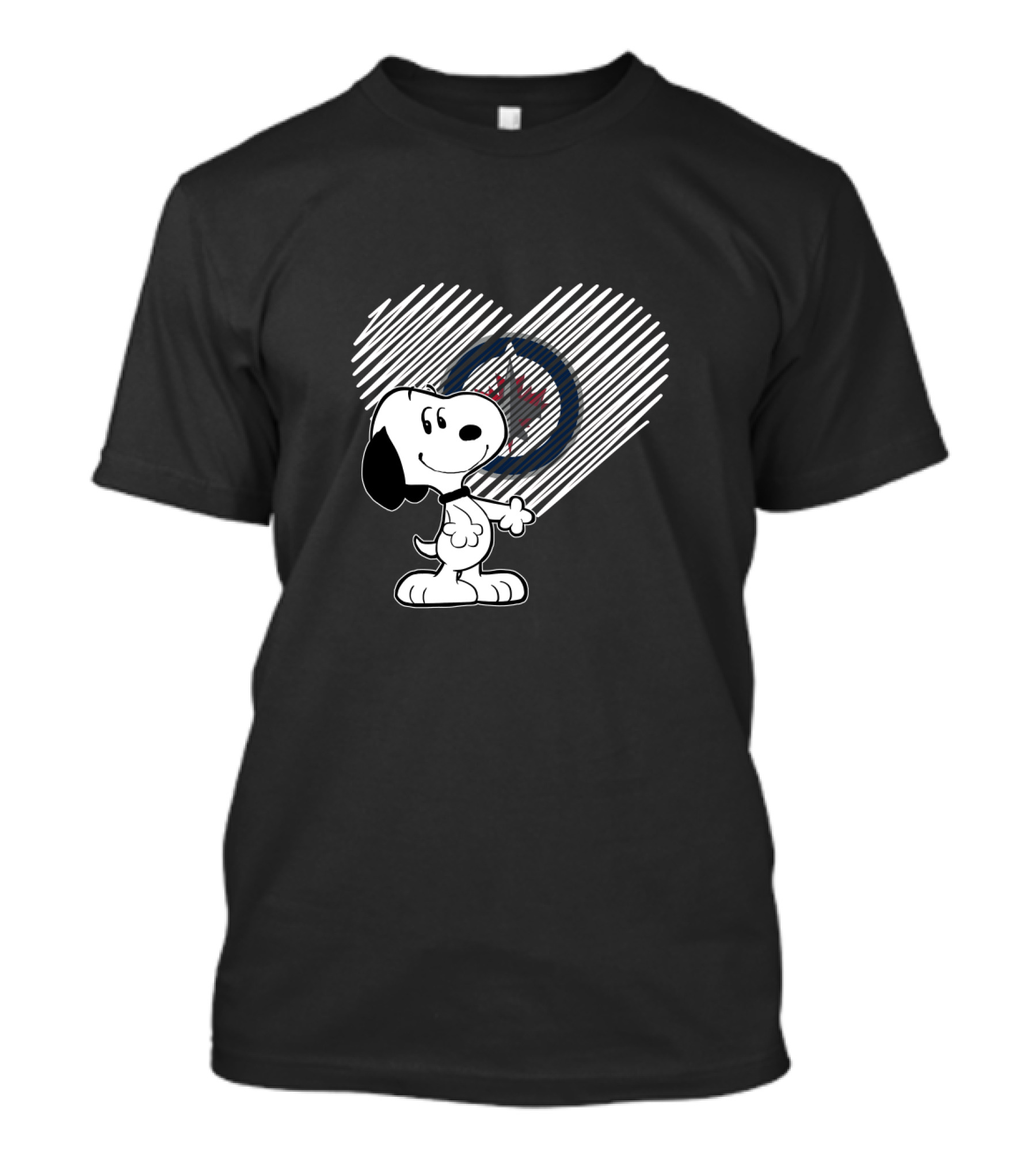 Snoopy Heart Winnipeg Jets Fan T-Shirt