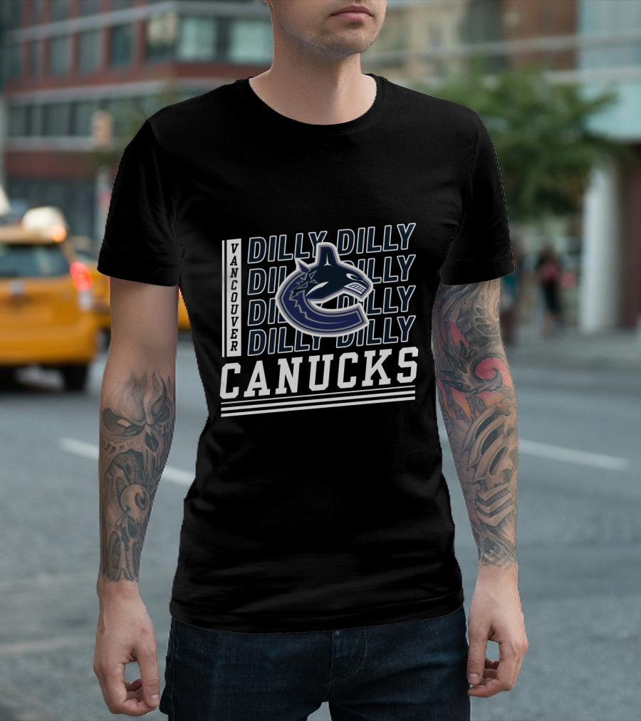 Vancouver Canucks Dilly Dilly Logo Fan Motto T-Shirt