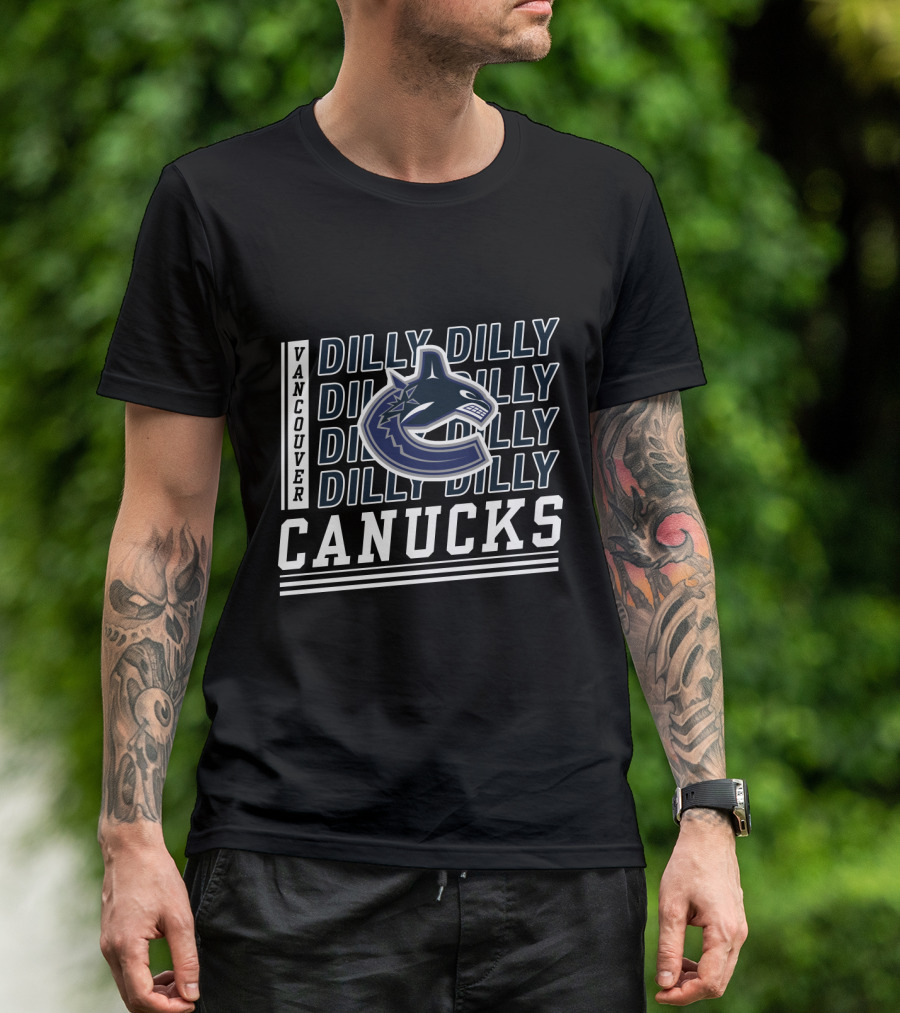Vancouver Canucks Dilly Dilly Logo Fan Motto T-Shirt