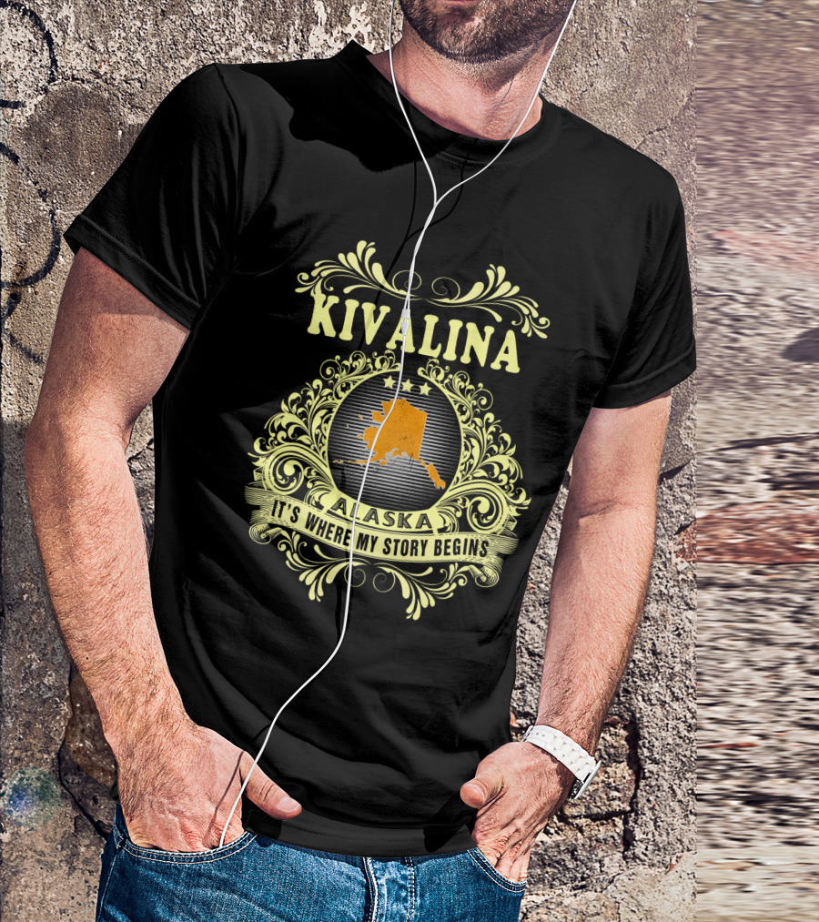 Kivalina Alaska It's Where My Story Begins Map T-Shirt