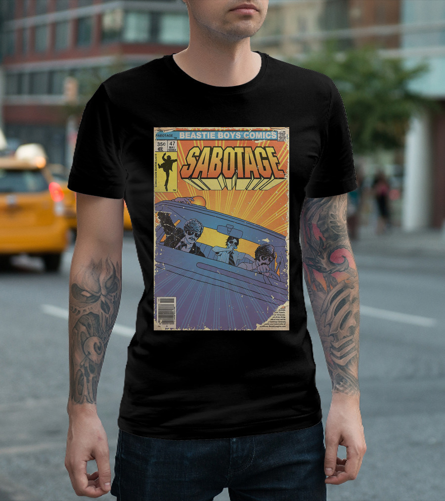 Beastie Boys Comics Sabotage 35¢ 47 Funny Ape 64B♯ Cover T-Shirt