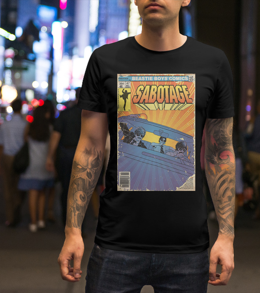 Beastie Boys Comics Sabotage 35¢ 47 Funny Ape 64B♯ Cover T-Shirt