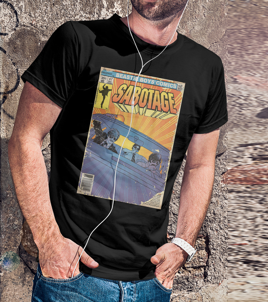 Beastie Boys Comics Sabotage 35¢ 47 Funny Ape 64B♯ Cover T-Shirt
