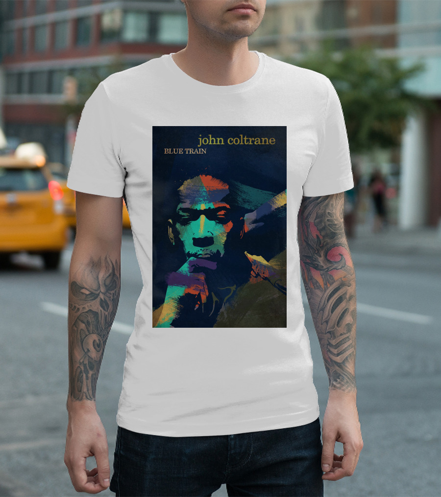 John Coltrane Blue Train Colorful Jazz Music Legend T-Shirt