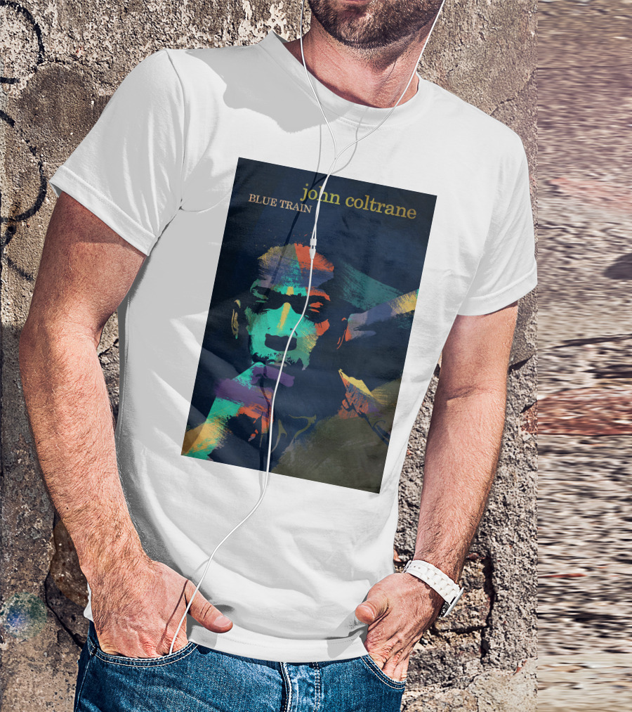 John Coltrane Blue Train Colorful Jazz Music Legend T-Shirt