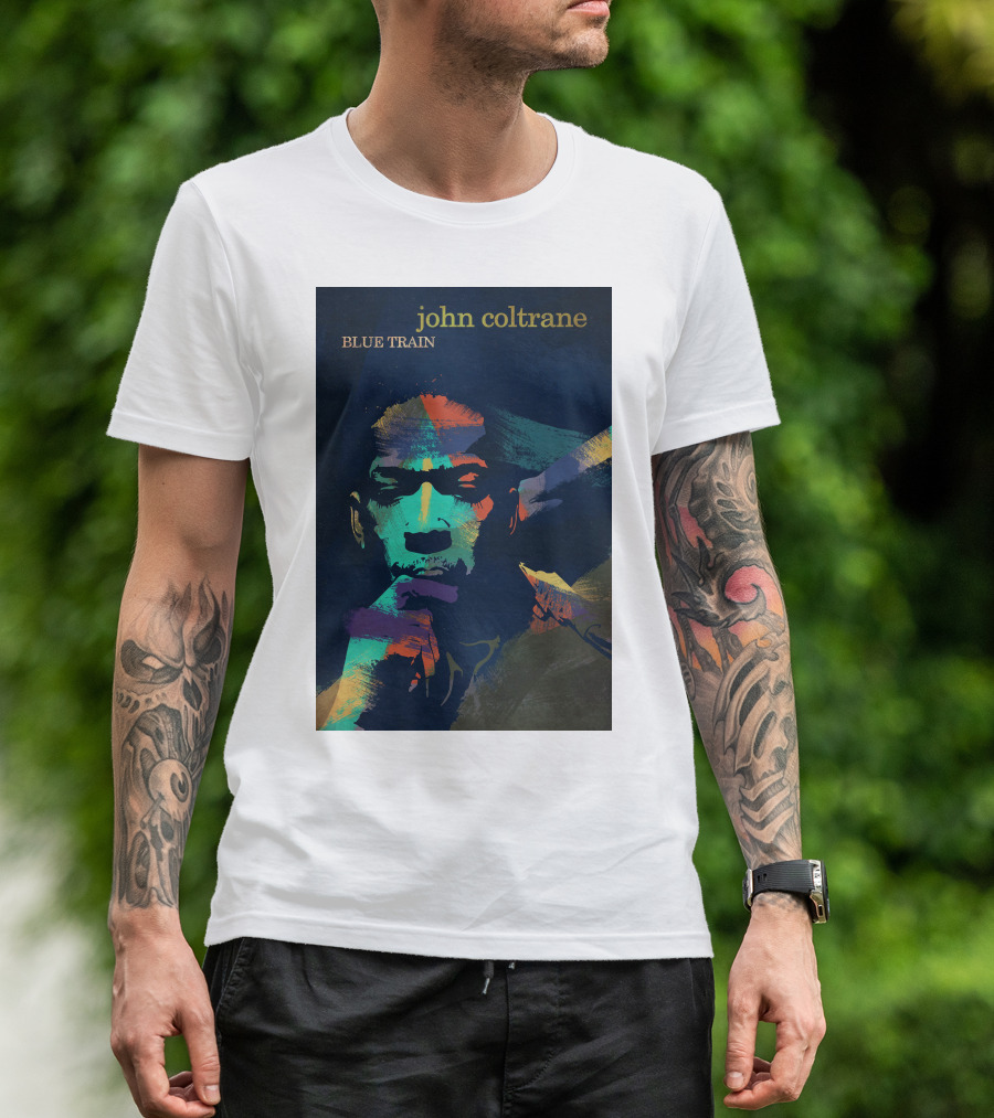 John Coltrane Blue Train Colorful Jazz Music Legend T-Shirt