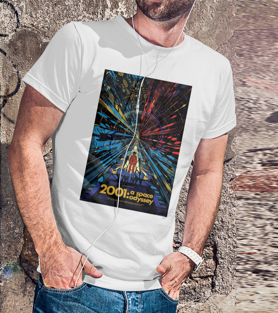 2001: A Space Odyssey Sci-Fi Psychedelic Explosion Astronaut Journey T-Shirt