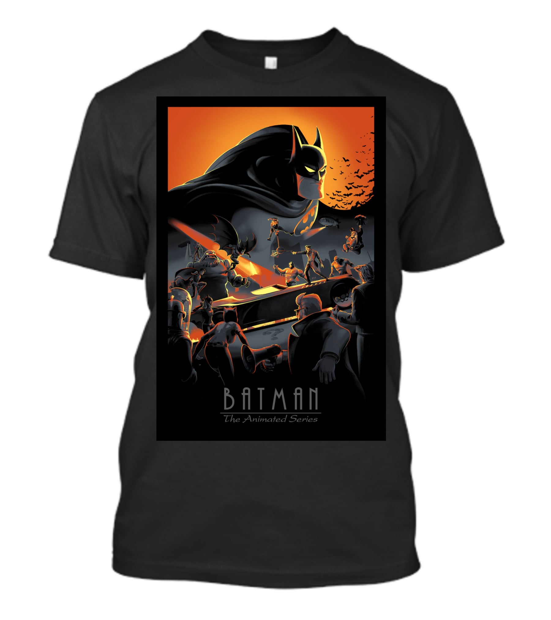 Batman The Animated Series Gotham Showdown Classic T-Shirt