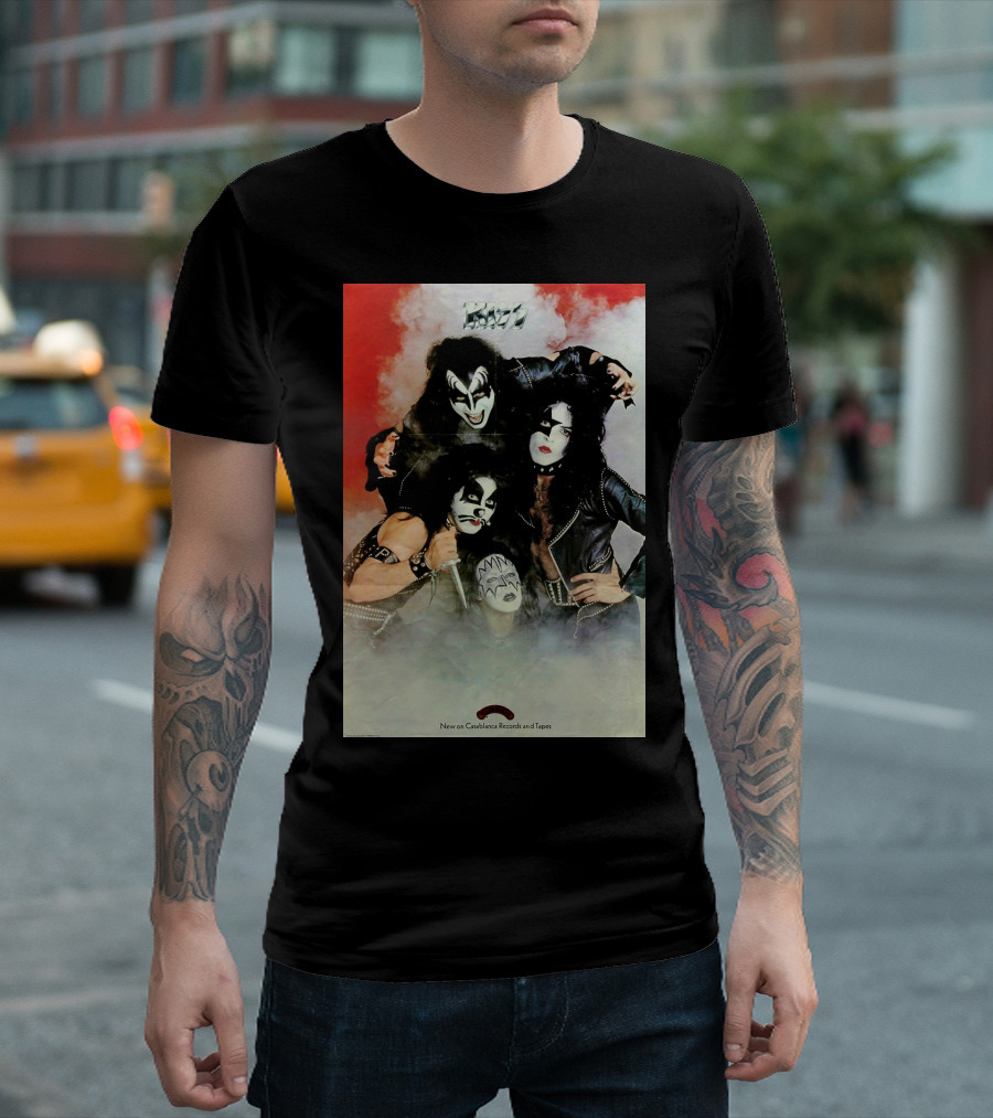 Kiss Band New on Casablanca Records and Tapes T-Shirt