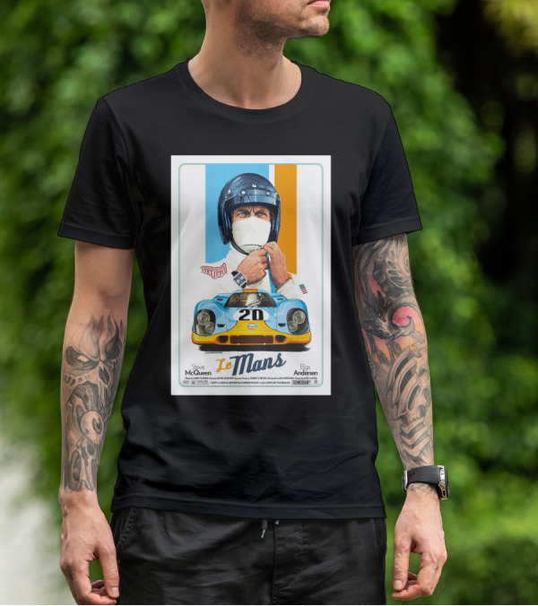 STEVE MCQUEEN LE MANS GULF DRIVER 20 ELGA ANDERSEN T-Shirt